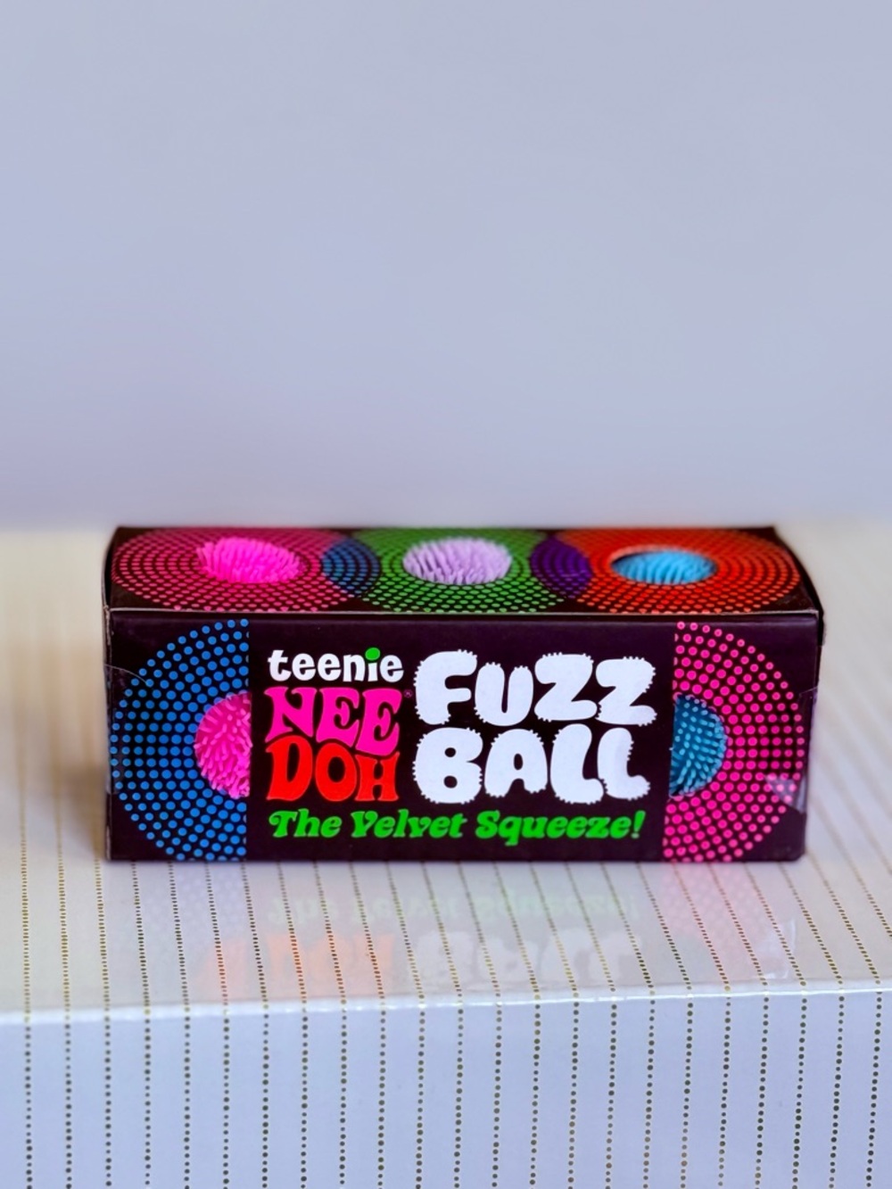 VIRAL Nee Doh Teenie Fuzz Ball 3-Pack - PINK, BLUE, PURPLE Tik Tok Fidget